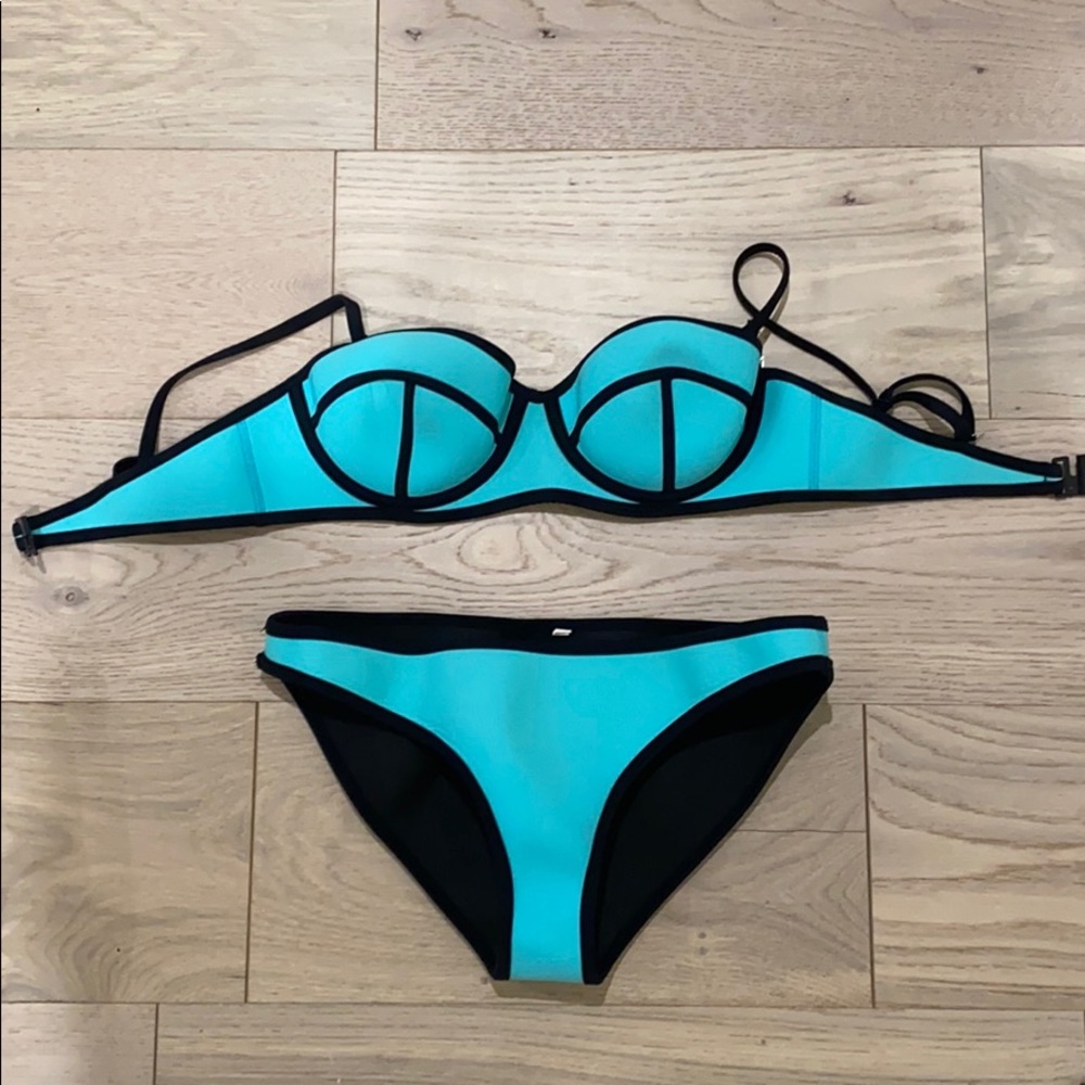 Tringle Inspired Bikini in electric blue